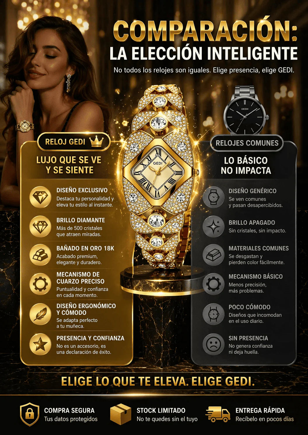 🔥 Exclusivo Reloj Suizo con Diamantes – Elegancia que Impone Presencia 💎⌚