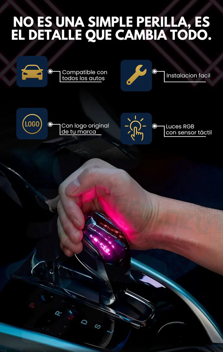 Pomo de cristal RGB universal