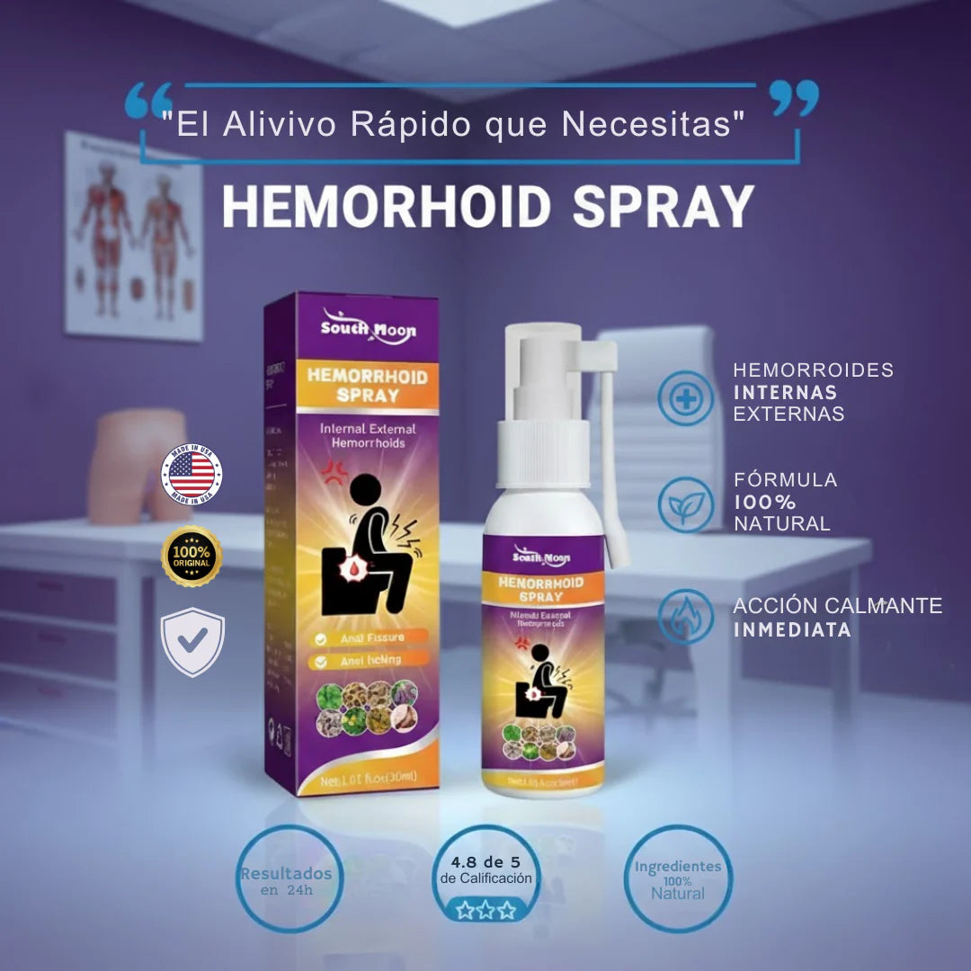 ✨ Spray Alivio Instantáneo para Hemorroides — ¡Envío GRATIS incluido!