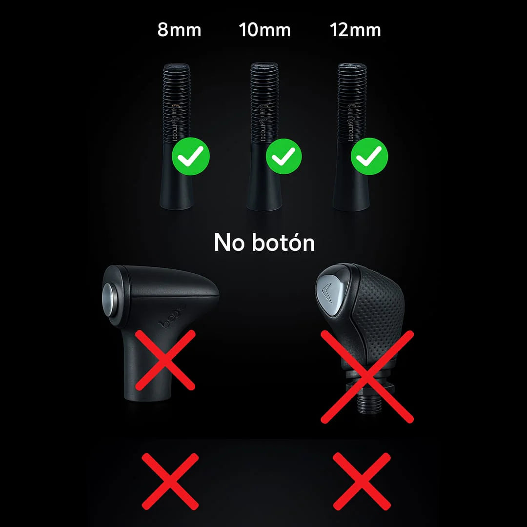Pomo de cristal RGB universal