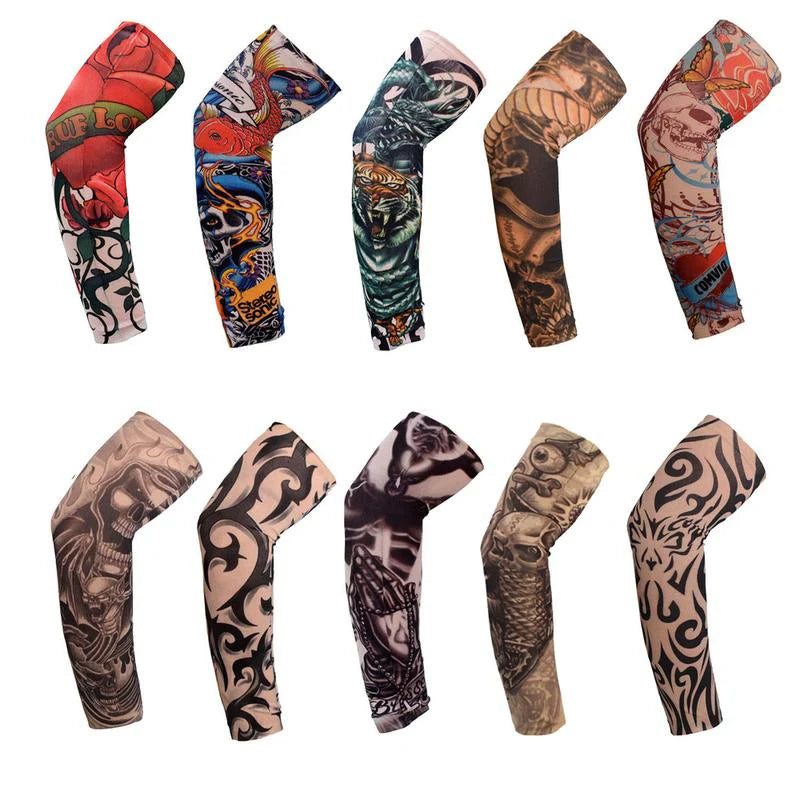 Manga de Tatuaje Realista Premium 🇪🇺 – Set de 10 unidades, look extremo sin dolor 🔥🖤