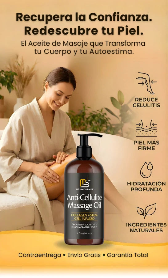 🔥 Aceite Anticelulitis Efecto Reafirmante Intenso 🔥