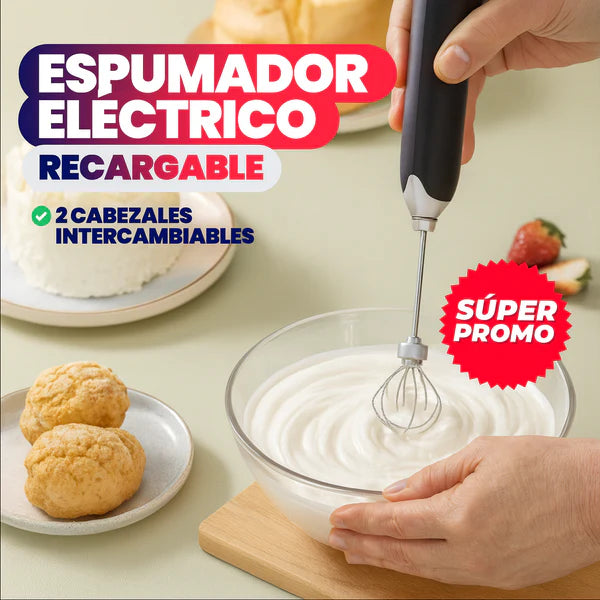 🇮🇹 Espumador de Leche Multifuncional Recargable – Tecnología Premium Importada de Italia