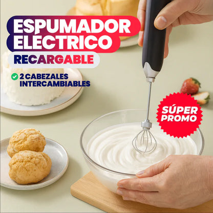 🇮🇹 Espumador de Leche Multifuncional Recargable – Tecnología Premium Importada de Italia