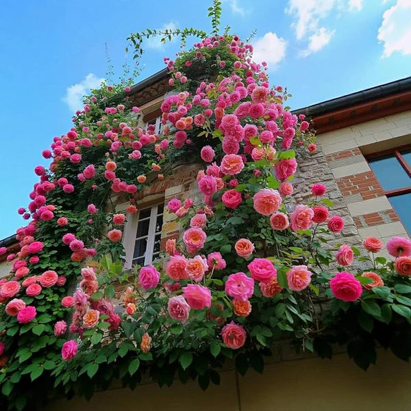 🌹 Semillas de Rosas Trepadoras Premium – Transforma tu Jardín en un Paraíso Floral