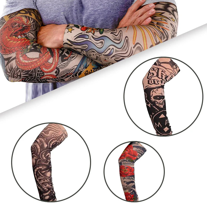 Manga de Tatuaje Realista Premium 🇪🇺 – Set de 10 unidades, look extremo sin dolor 🔥🖤