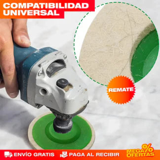 Set de 10 Discos Pulidores de Lana — Acabado Profesional y Máxima Durabilidad 🔧✨