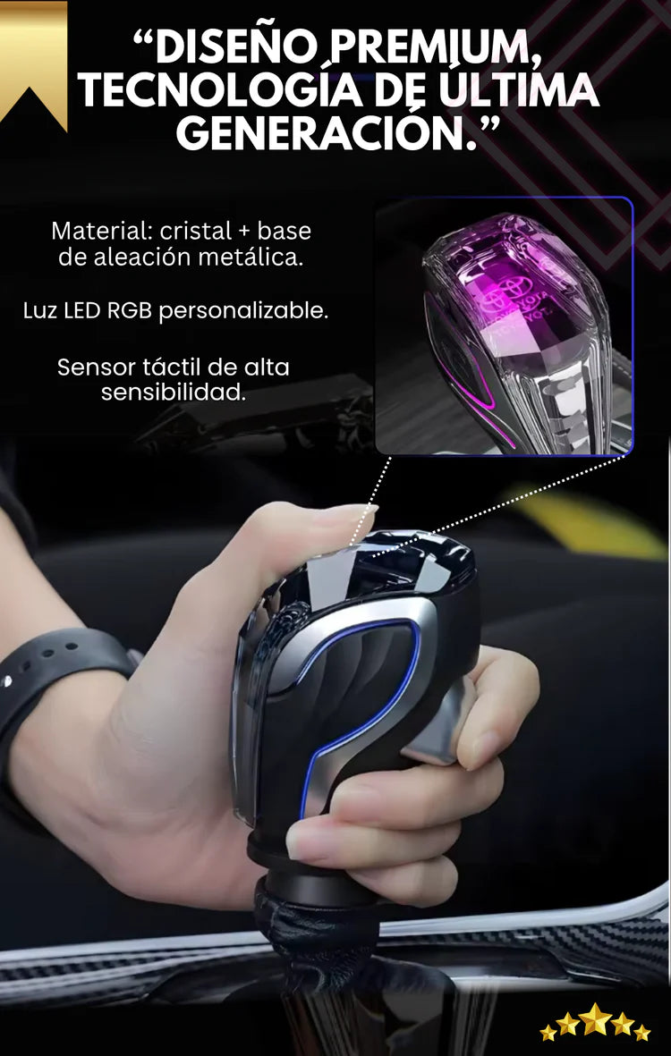 Pomo de cristal RGB universal