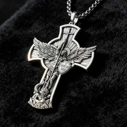 ✨ Nuevo Collar del Arcángel San Miguel – Protección, Fuerza y Luz Divina