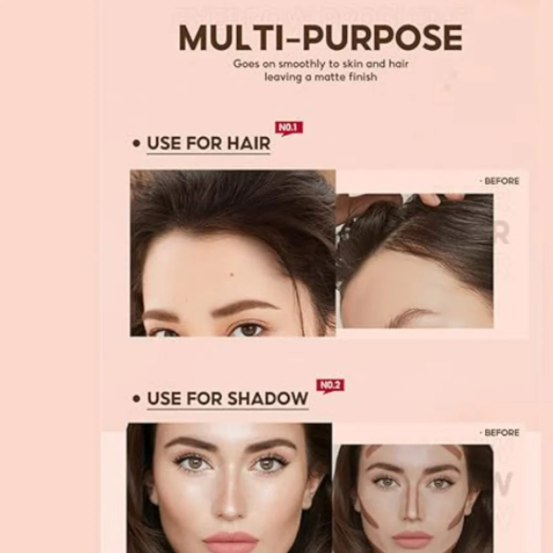 Kit BrowMagic™ – Polvo Sellador con Moldes para Cejas Perfectas y Cobertura Instantánea de Raíces