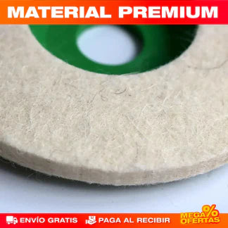 Set de 10 Discos Pulidores de Lana — Acabado Profesional y Máxima Durabilidad 🔧✨