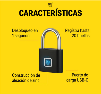 🔐 Candado Inteligente 5️⃣🔒 | ¡Seguridad de Otro Nivel con Solo un Toque!