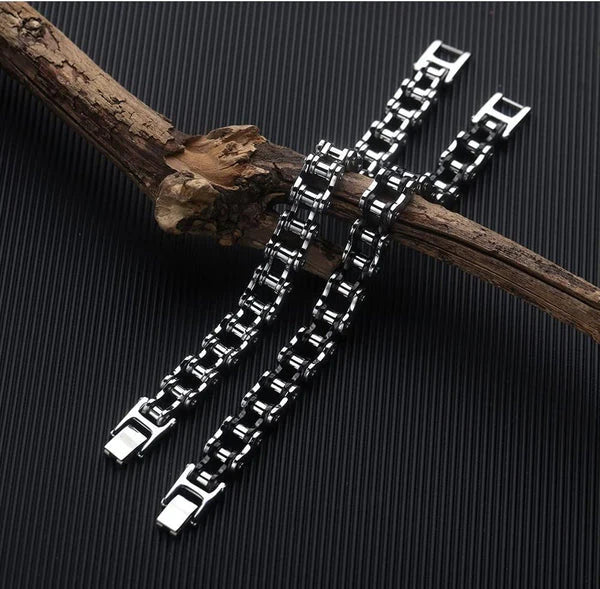 RiderChainz™- Brazalete Plateado
