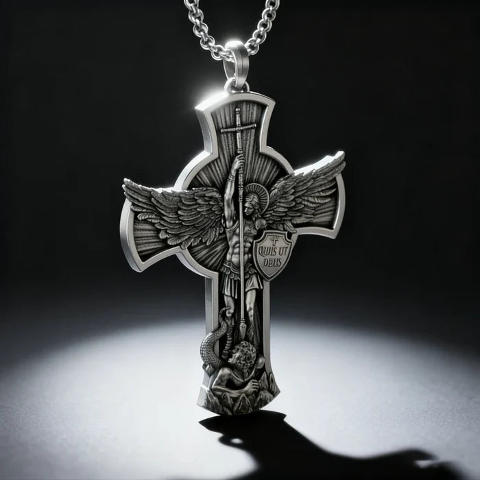 ✨ Nuevo Collar del Arcángel San Miguel – Protección, Fuerza y Luz Divina
