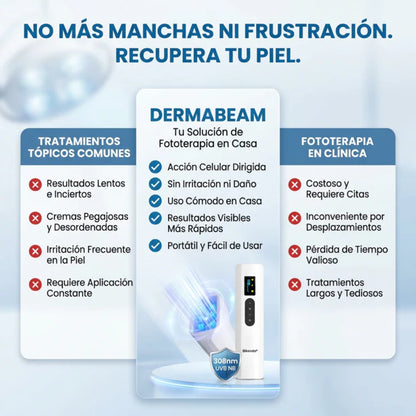 Dispositivo de terapia para el vitíligo DermaBeam