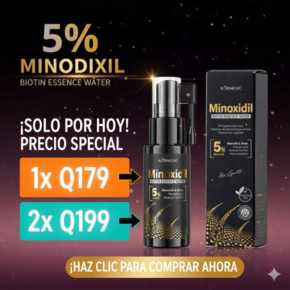 ✅ BIOTIN + Minoxidil 5% – Detén la Caída y Activa el Crecimiento Hoy