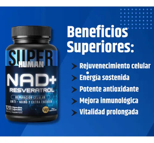 NAD+ RESVERATROL Antienvegecimiento