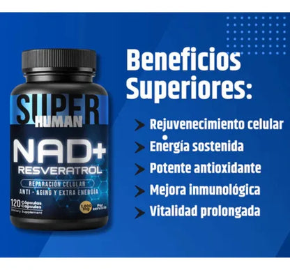 NAD+ RESVERATROL Antienvegecimiento