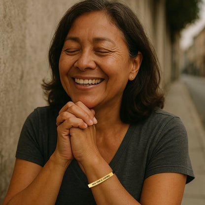 Pulsera de Fé y Esperanza "Dios Tiene el Control" | Acabada en Oro