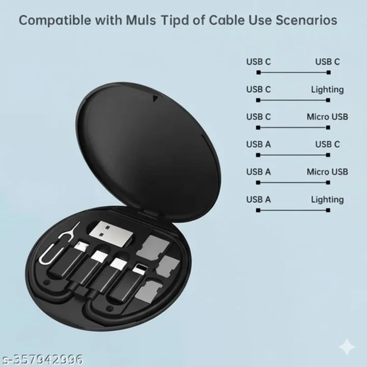 KIT PORTÁTIL DE CARGA TODO-EN-UNO – TECNOLOGÍA ORIGINAL DE EE. UU. 🇺🇸🔌