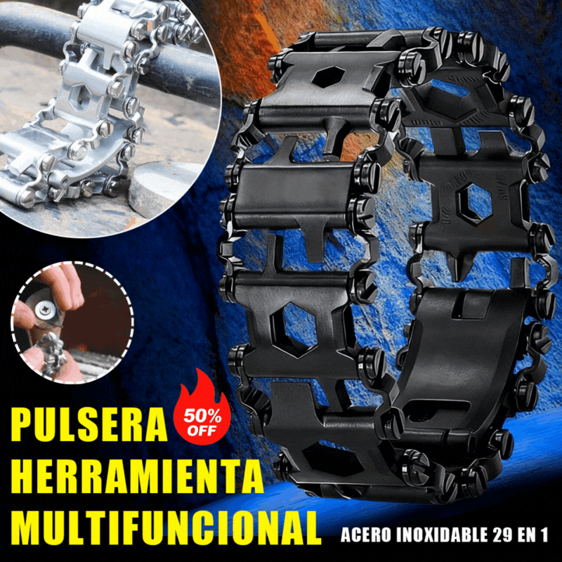 🛠️ Pulsera Táctica Multifuncional: Estilo + Supervivencia
