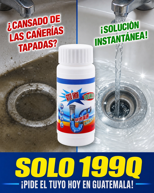 🚿🔥 TurboDrain Max™ – Destapa Cañerías y Desagües al Instante Sin Gastar en Plomeros