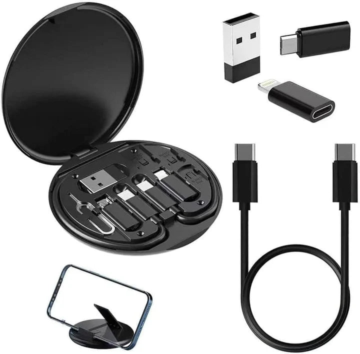 KIT PORTÁTIL DE CARGA TODO-EN-UNO – TECNOLOGÍA ORIGINAL DE EE. UU. 🇺🇸🔌