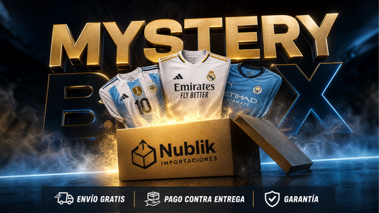 🔥 MYSTERY BOX ÉLITE ⚽ – Recibe de 5 a 8 Camisetas Sorpresa de los Clubes Más Grandes del Mundo 🌍🔥